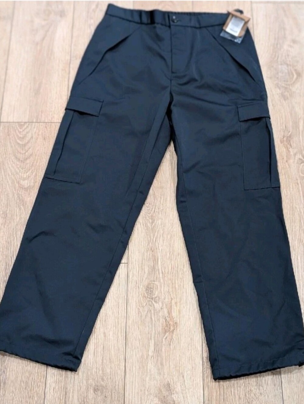 $1350 Mens Burberry "Capleton" Wool Blend Trousers Pants Charcoal Blue 50 US 34